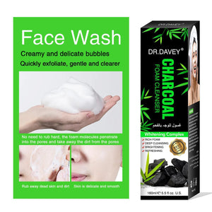Dr.Davey Charcoal foam cleanser face cleanser - 160ml - Pinoyhyper
