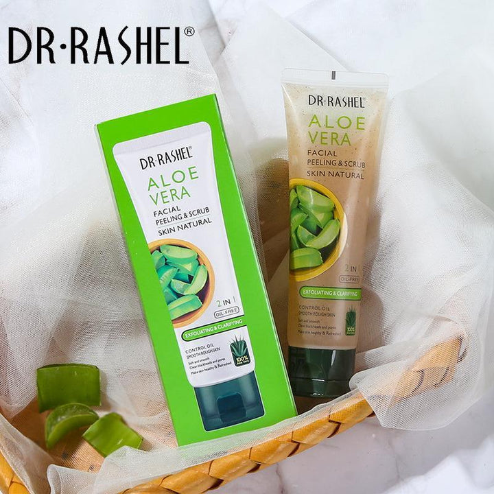 DR.RASHEL Aloe Vera Facial Peeling & Scrub 2in1 Exfoliating Cream - Pinoyhyper