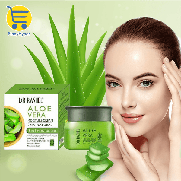 DR RASHEL Aloe Vera Skin Lightening Moisturizer Facial Cream 3 in 1 Moisturisor Face Cream - Pinoyhyper