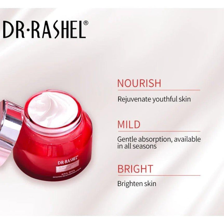 Dr. Rashel Alpha Hydroxy Acid AHA-BHA Renewal Rejuvenating Cream - 50gm - Pinoyhyper