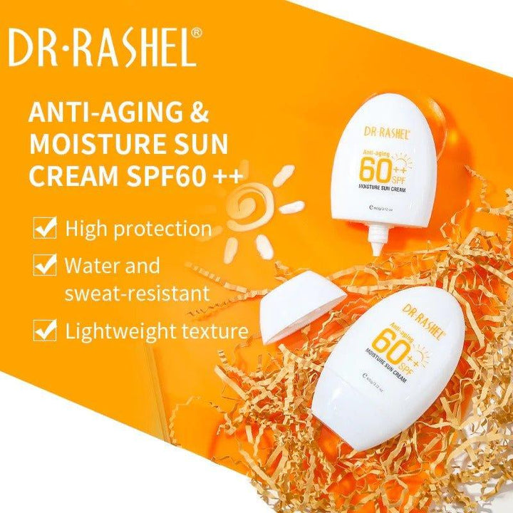 Dr. Rashel Anti Ageing SPF 60 Moisture Sun Cream 60 gm - Pinoyhyper