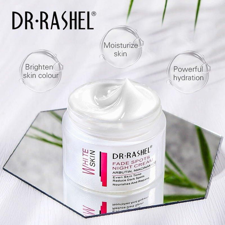 DR.RASHEL Skin Whitening Cream Abrutin Niacinamide Nourish Repair Fade Spots Night Cream - 50gm - Pinoyhyper
