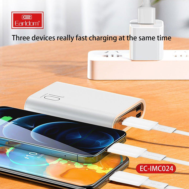 Earldom 3 in1 Fast Charging Cable EC-IMC024 - Pinoyhyper