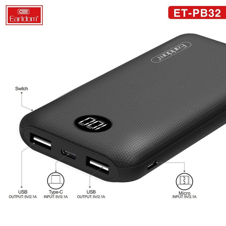 Earldom Power Bank 10000mah PB32 - Pinoyhyper