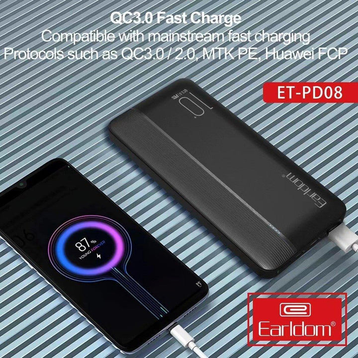 Earldom Power Bank 10000mah PD08 - Pinoyhyper