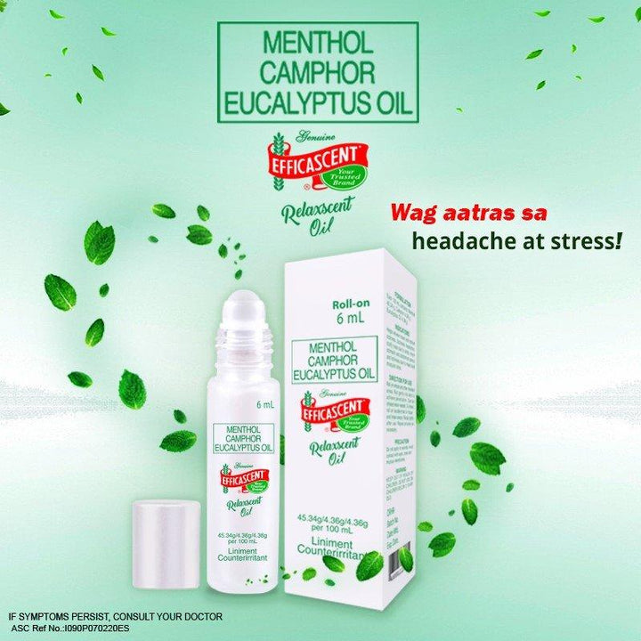 Menthol Camphor Eucalyptus oil Roll-on - 6ml - Pinoyhyper