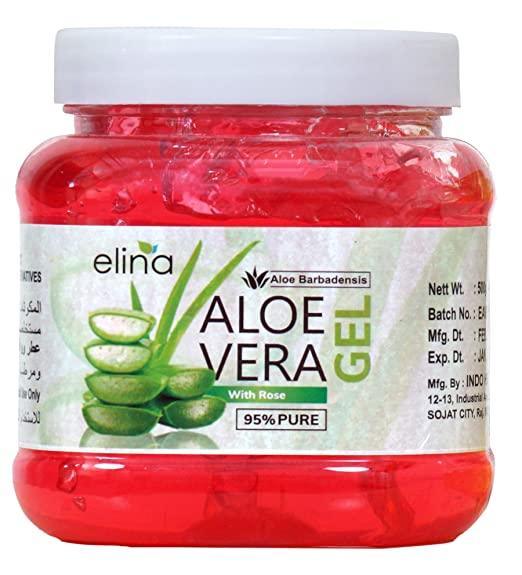 Elina Aloe Vera Gel With Rose 500gm - Pinoyhyper