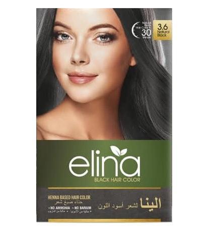 Elina Henna Hair Color - Natural Black (3.6) - Pinoyhyper