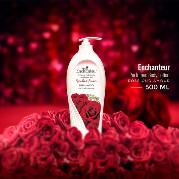 Enchanteur Rose Oud Amour Perfumed Body Lotion - 500ml - Pinoyhyper