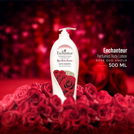 Enchanteur Rose Oud Amour Perfumed Body Lotion - 500ml - Pinoyhyper