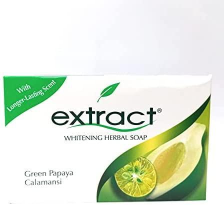 Extract Whitening Herbal Soap Green Papaya Calamansi 125g - Pinoyhyper