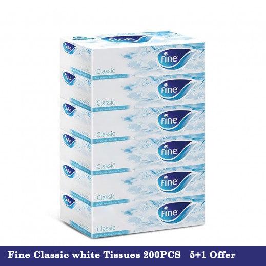 Fine Classic White Tissues 200PCS (5+1 Offer) - Pinoyhyper