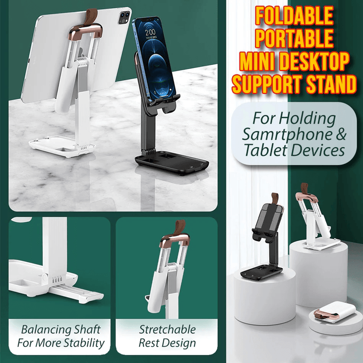 Foldable Portable Mini Smartphone Tablet Desktop Support Stand - Pinoyhyper