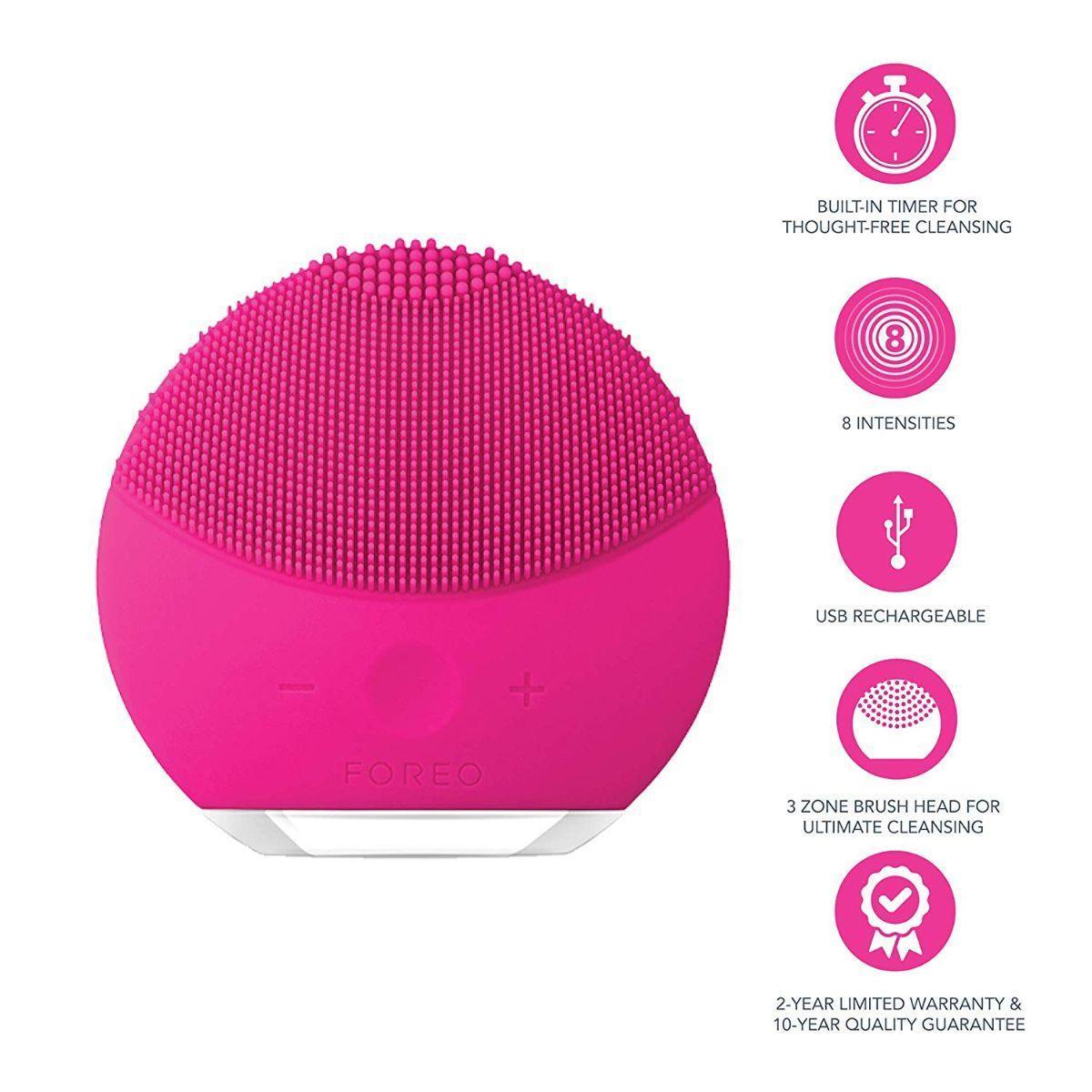 Forever Lina Ultrasonic Facial Cleansing Brush Pink - Pinoyhyper