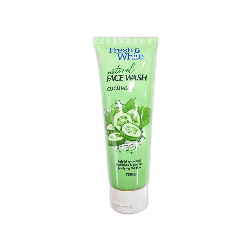 Fresh & White Natural Face Wash Cucumber - 75ml - Pinoyhyper