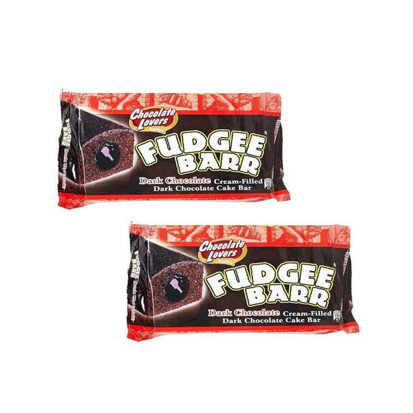 Fudgee Barr Dark Chocolate Cream filled Dark Chocolate Cake Bar 10 x 39gm 1+1 (Offer) - Pinoyhyper