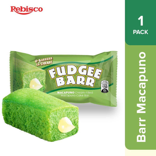 Fudgee Barr Macapuno Cake Bar Pack of 10 x 39g - Pinoyhyper
