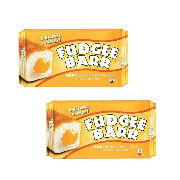 Fudgee Barr Milk Custard Cream filled Vanilla Cake Bar 10 x 39gm 1+1 (Offer) - Pinoyhyper