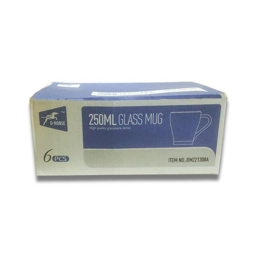 G-Horse 250ML Glass Mugs - 6pcs - Pinoyhyper
