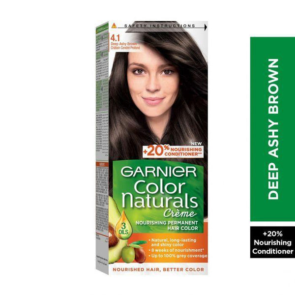 Garnier Color Naturals 4.1 Ashy Brown Hair Color - Pinoyhyper