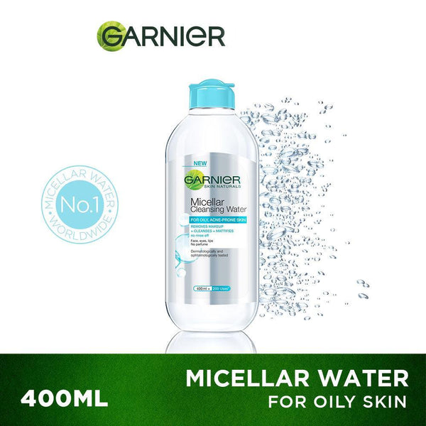 Garnier Micellar Cleansing Water Blue [For Oily & Acne Prone Skin] - 400ml - Pinoyhyper