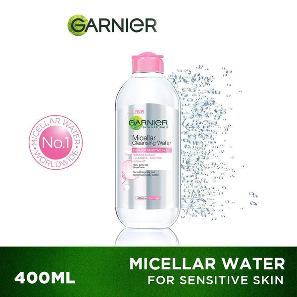 Garnier Micellar Cleansing Water Pink [For Sensitive Skin] - 400ml - Pinoyhyper