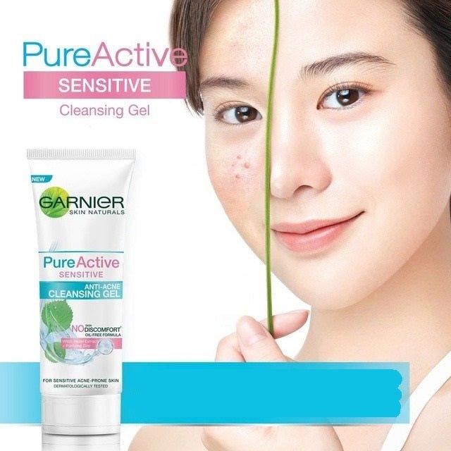 Garnier Pure Active Sensitive Gel Facial Foam - 100ml - Pinoyhyper