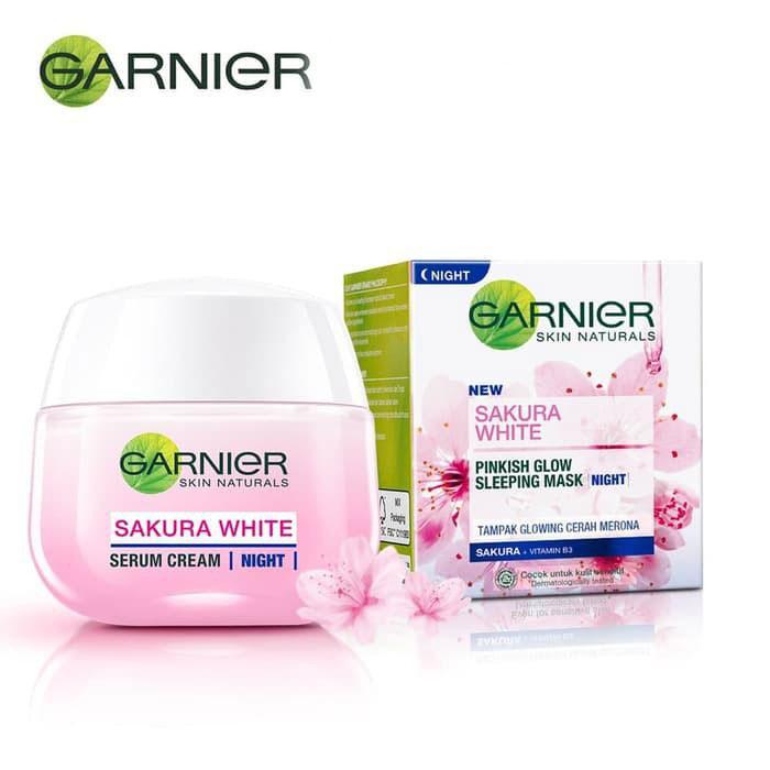 Garnier Sakura White Pinkish Glow Sleeping Mask - Night 50ml - Pinoyhyper