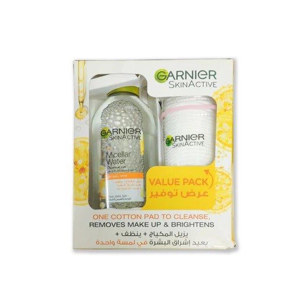 Garnier Skin Active Micellar Water with Cotton Pad Value Pack - Pinoyhyper