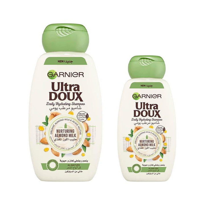 Garnier Ultra Doux Almond Milk Shampoo(1+1) 600ml+400ml - Pinoyhyper