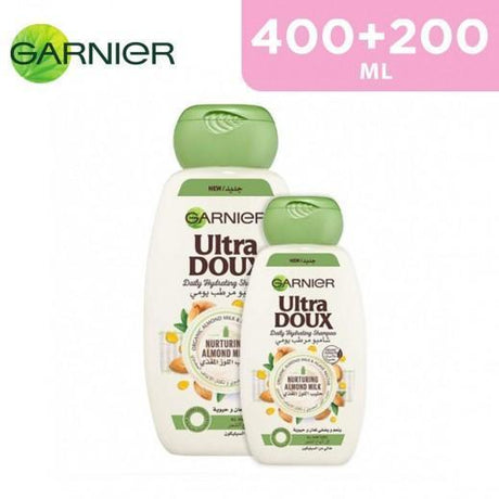 Garnier Ultra Doux Nurturing Almond Milk Shampoo 400 ml + 200 Free - Pinoyhyper