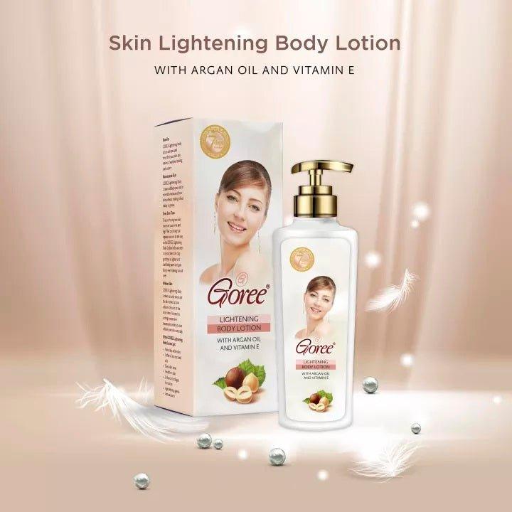 Goree Lightening Body Lotion (With Vitamin E & Argan Oil) - 200ml - Pinoyhyper