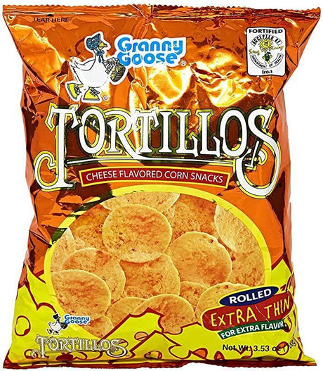 Granny Goose Cheese Tortillos Chips 100 gm - Pinoyhyper