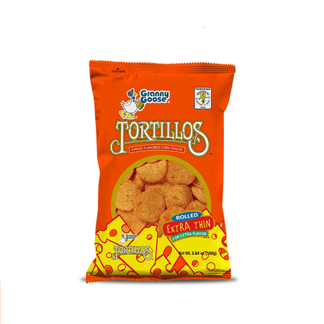 Granny Goose Tortillos Cheese Flavored Corn Snack - 160g Big - Pinoyhyper