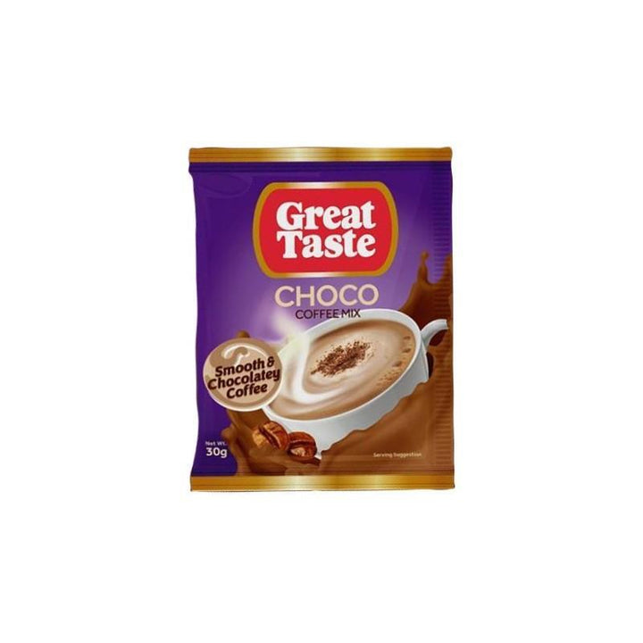 Great Taste Choco Coffe Mix 10 x 30gm - Pinoyhyper