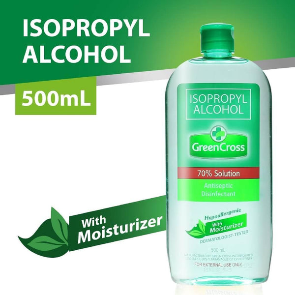 Green Cross Isopropyl Alcohol Solution With Moisturizer, 500ml - Pinoyhyper
