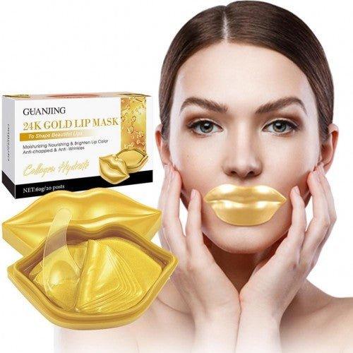 Guanjing 24k gold Lip Mask to Shape Beautiful Lips - 20 masks - Pinoyhyper