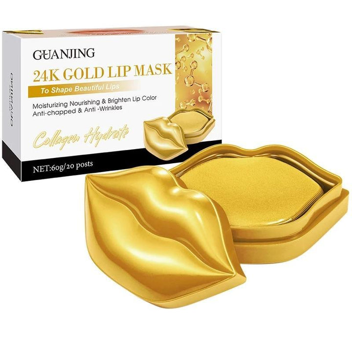 Guanjing 24k gold Lip Mask to Shape Beautiful Lips - 20 masks - Pinoyhyper