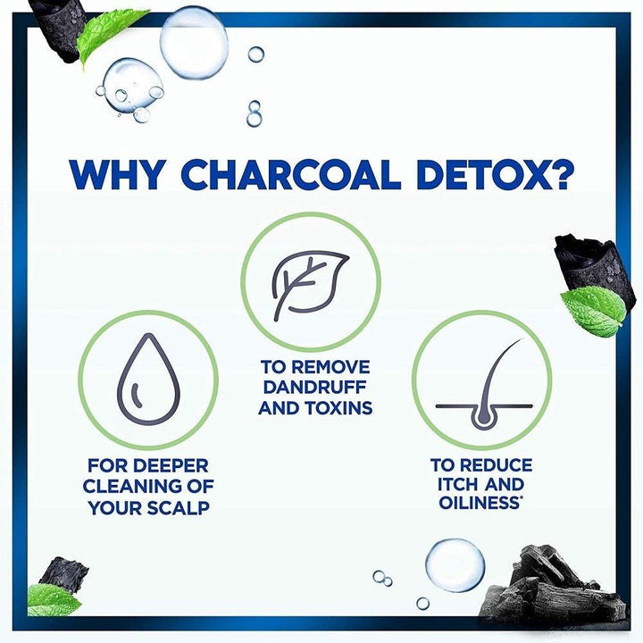 Head & Shoulders Charcoal Detox Anti-Dandruff Shampoo - 400ml - Pinoyhyper