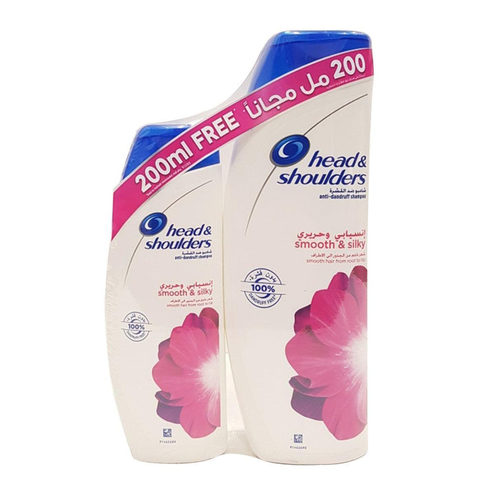 Head &amp; Shoulders Smooth &amp; Silky Anti-Dandruff Shampoo 400ml+ 200 ml - Pinoyhyper