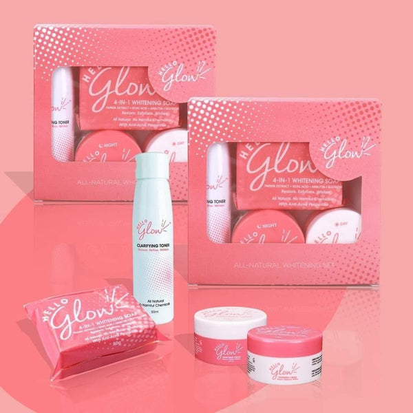 Hello Glow All-Natural Whitening Set - Pinoyhyper