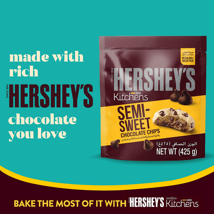 Hershey's Kitchens Semi-Sweet Chocolate Chips - 2×200g (Offer) - Pinoyhyper