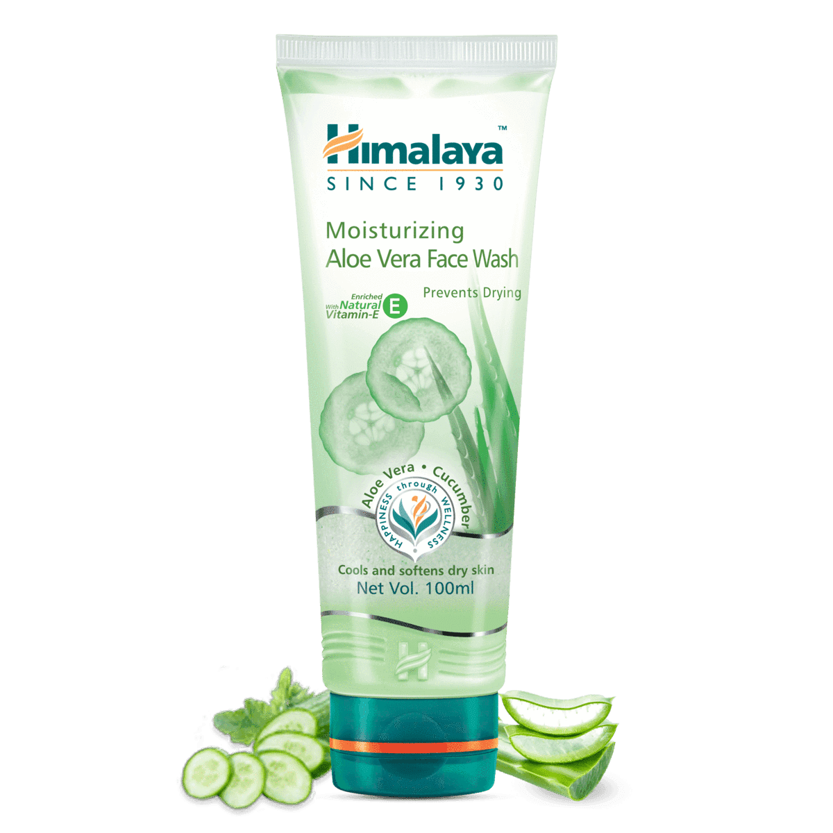 Himalaya Moisturizing Aloe Vera Face Wash Prevents Drying - 100ml - Pinoyhyper