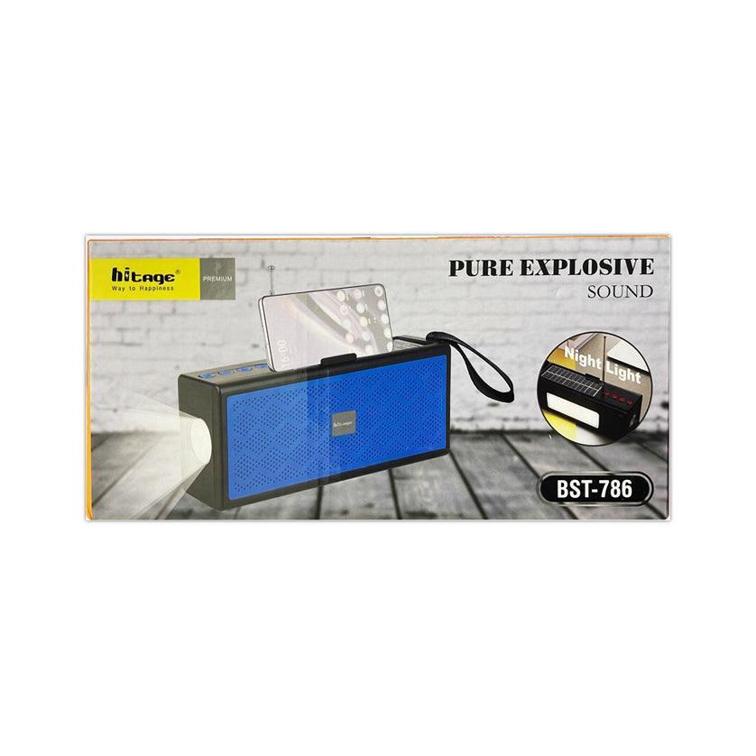 Hitage Premium Wireless Speaker With Solar Charging BST-786 - Pinoyhyper