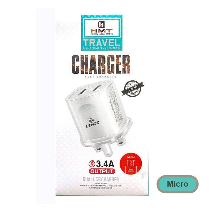 HMT Double Fast Charger Micro USB - Pinoyhyper