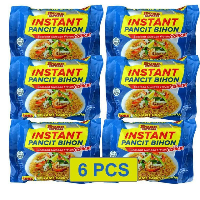 Hobe Instant Pancit Bihon Seafood Guisado Flavor 65g Buy 5 Get 1 Free - Pinoyhyper