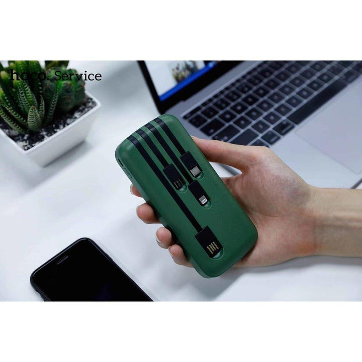 Hoco 10000mAh Power Bank With Four Cable DB07 - Pinoyhyper