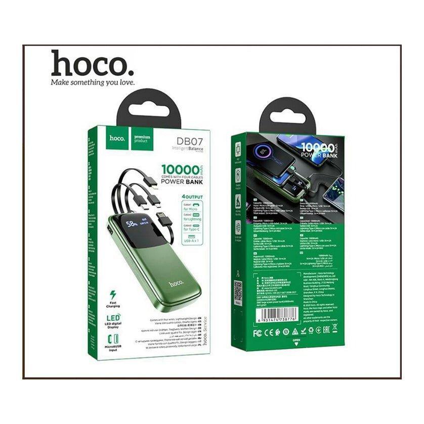 Hoco 10000mAh Power Bank With Four Cable DB07 - Pinoyhyper