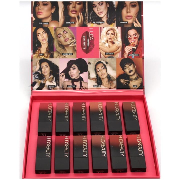 Huda Beauty Matte Lipstick Set – Pack of 12 Lipstick - Pinoyhyper