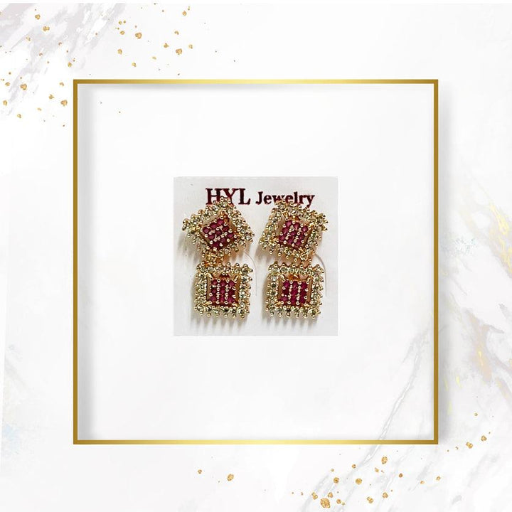 HYL Jewelry Earrings - 2sets Hyl-5 - Pinoyhyper